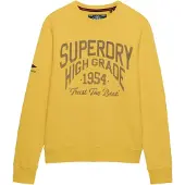 Superdry Superdrytil mænd. M2014476A Coastal Relaxed sweatshirt gul (3XL), Casual, Bomuld
