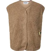 Pieces Vest 'PCKATTY' mørkebeige