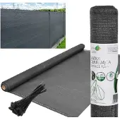 Saska Garden skyggenet 110 g/m² mørkegrå rulle 1,5x25 m