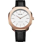 D1 Milano Herreur SSLL04 Super Slim Hvid/Læder Ø36 mm