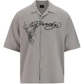 Ed Hardy Skjorte grå / sort