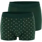 Dagi Boksershorts gul / mørkegrøn / hvid