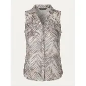 KOROSHI Bluse beige / grå / lavendel