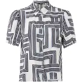 Mexx Bluse royalblå / sort / hvid