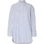Selected femme Bluse 'SLFMILO' blå / hvid