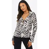 Brave Soul Bluse sort / hvid