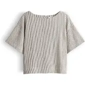 Opus Bluse 'Gauster' creme / natblå