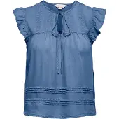 ONLY Bluse 'ONLCHARIS' blue denim