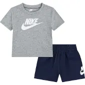 Nike Shortssæt - T-shirt/Shorts - Midnight Navy/Grå - - 18 mdr - Shorts