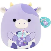 Squishmallows Bamse - 30 cm - Bubba Cow - - OneSize - Bamse