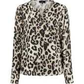 Monari Bluse sepia / sort / offwhite
