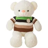 Creaciones Llopis Stribet Teddybjørn I Jersey 100 Cm