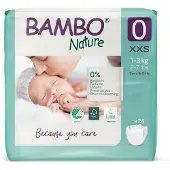 Bambo Nature Børneble, tapeble, miljømærket, , 0 - (6 stk.)