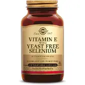 Solgar , Vitamin Tørt E med Jæstfri Selen, 100 Vegetablkapsler