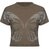 Good For Nothing Shirts pastelblå / brun-meleret