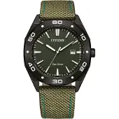 Citizen Herreur BM7635-01X Active Sport Grøn/Læder Ø41 mm