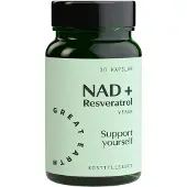 Great Earth NAD+ Resveratrol 30 kapsler