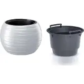 Prosperplast Maze DBMZK400 hvid krukke m. indsats