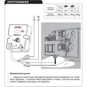 ZAMEL skumringsafbryder indbygget med sonde 230V AC IP65 WZH-01