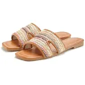 LASCANA Pantoletter blandingsfarvet