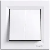Schneider Electric dobbelt trappeafbryder Asfora hvid - EPH0600121
