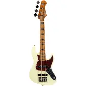JET Guitars JET JB Travel Bass Guitar Olympic White