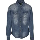 Brandit Riley Denim Skjorte Med Lange ærmer
