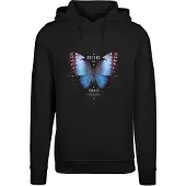 Mister tee Sweatshirt 'Become The Change' azur / brombær / sort / hvid