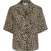ONLY Bluse 'ONLEMMIA' beige / lysebrun / sort