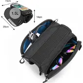 Wozinsky Bicycle Frame Bag + Detachable Phone Case for 6.5" 1.5L Black (WBB7BK)