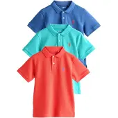 Next Shirts blå / aqua / hindbær