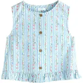 Next Bluse lyseblå / grøn / pink / hvid
