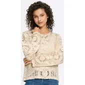 HEINE Cardigan 'Ajour' champagne