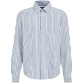 We fashion Skjorte lyseblå / hvid