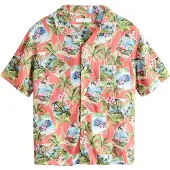 Next Skjorte lyseblå / grøn / hindbær / lys pink