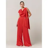 SAVEL Jumpsuit 'Erica' knaldrød