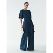 BWLDR Jumpsuit 'Laney' petroleum
