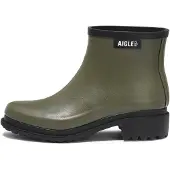 Aigle Ankelstøvler 'Fulfeel low' oliven / sort / hvid