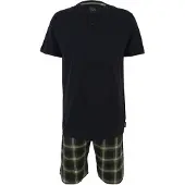 Ceceba Pyjamas kort marin / grøn / sort / hvid