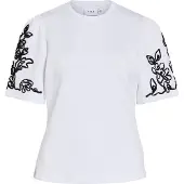 Vila Sweatshirt 'VIMia' sort / hvid