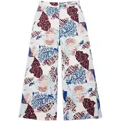 Gisela Flowing Sea-inspired Print Bukser