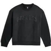 G-Star Sunfaded Applique Loose Sweater - Black - Men