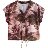 Next Bluse brun / grøn / lyserød / magenta
