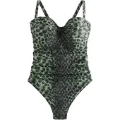 Next Badedragt oliven / mint / sort