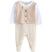 Next Sæt beige / mørkebeige / hvid