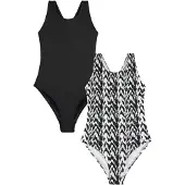 Next Badedragt sort / hvid