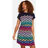 Love & roses Kjole navy / turkis / mint / pink