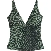 Next Tankini-overdel mint / sort