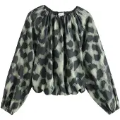 Next Bluse jade / pastelgrøn / sort