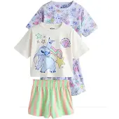 Next Nattøj 'Disney Lilo Und Stitch' creme / lilla / lilla / abrikos